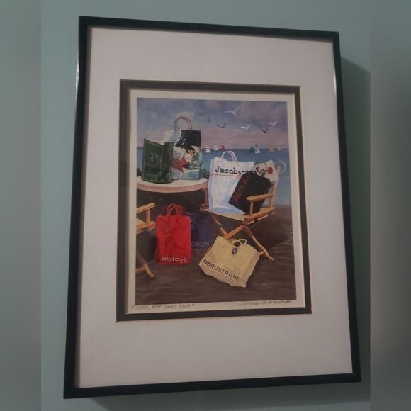 HOME art size 9x12 authenticated Nordstrom Macy's Jacobson's Thomas R Dawkins - Picture 1 of 16